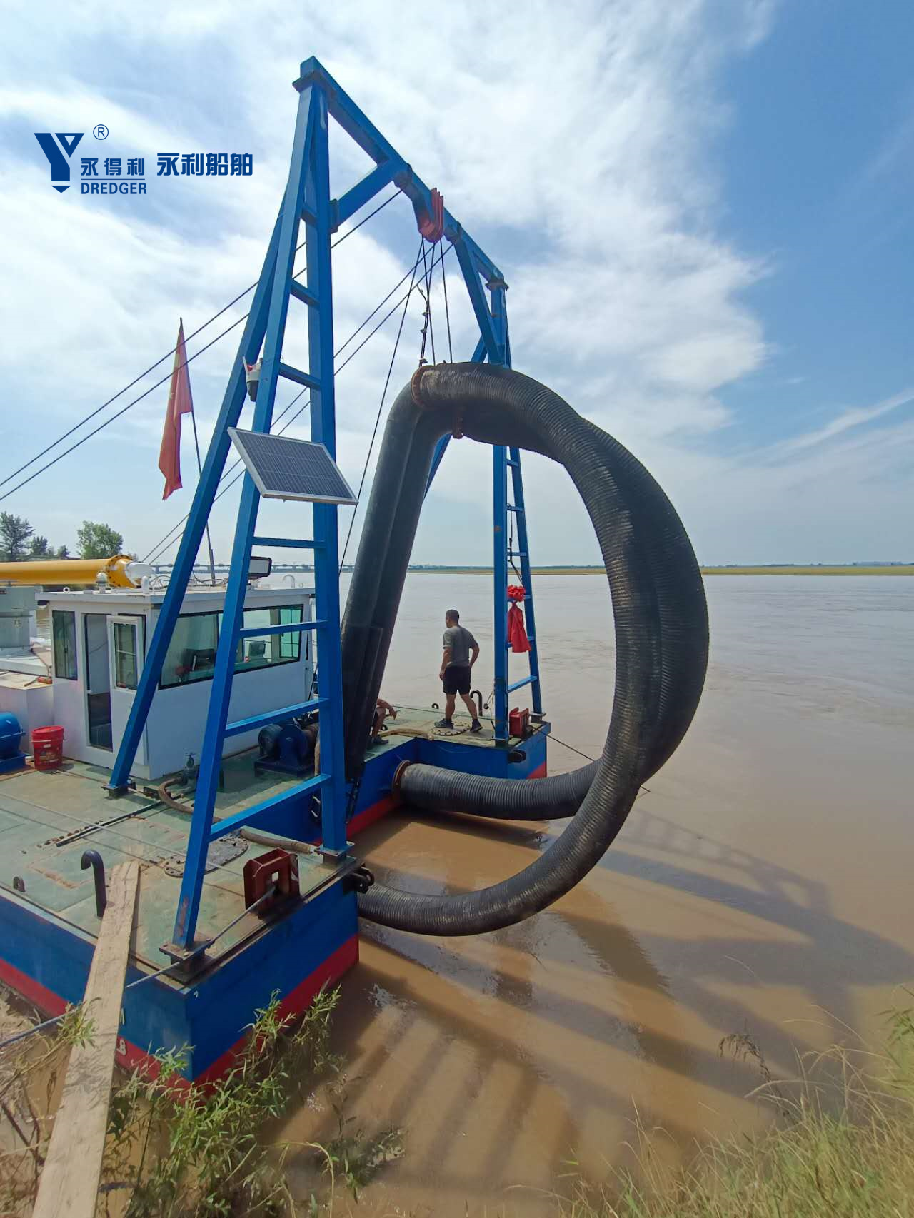 Jet Suction Gold Dredger Diesel Engine Sand Dredging Gold Mining