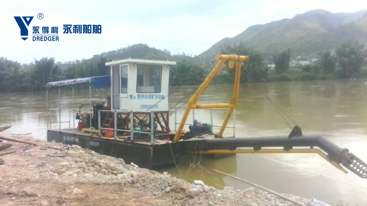 Jet Suction Gold Dredger Diesel Engine Sand Dredging Gold Mining
