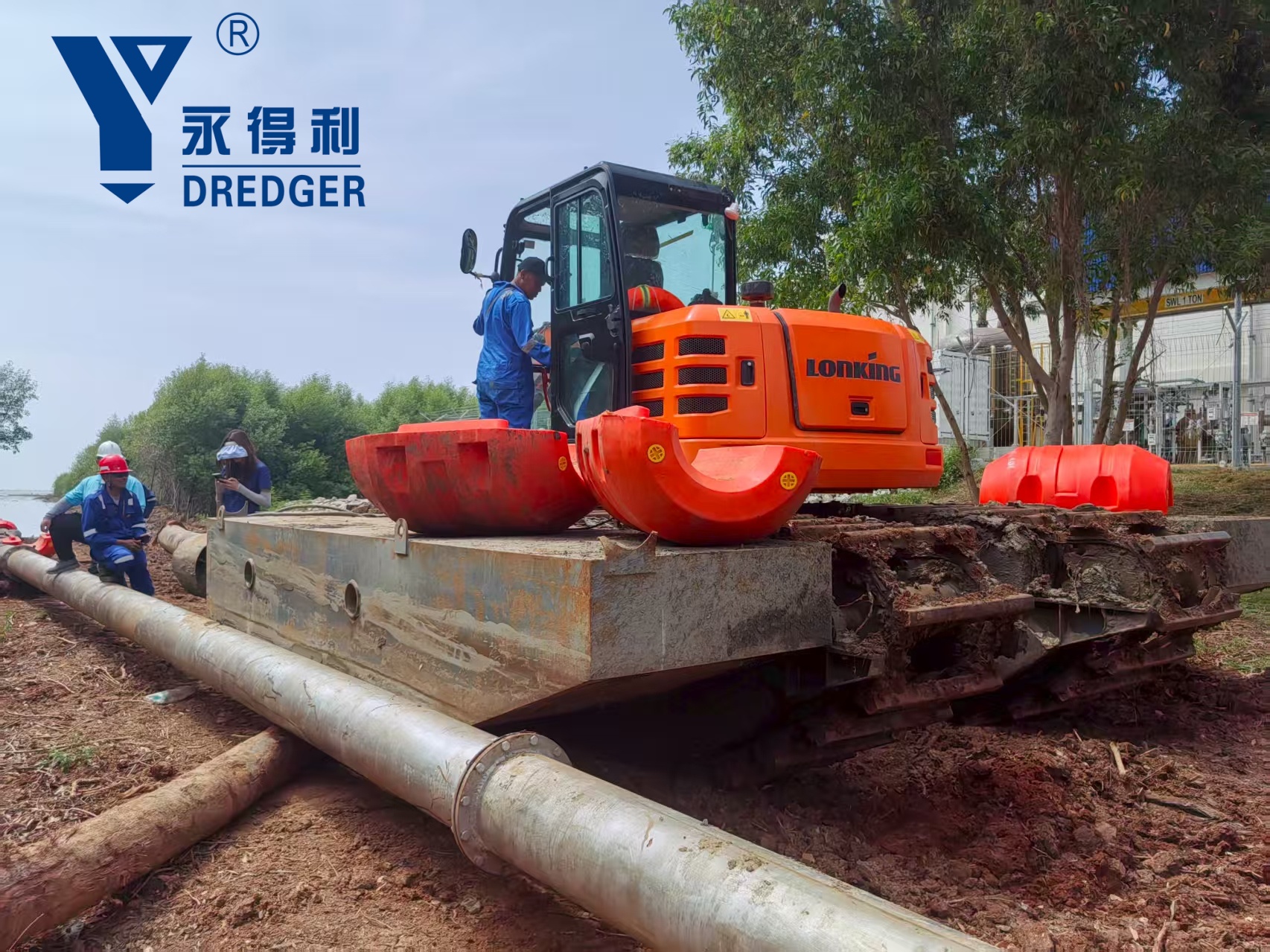 Multi-functional Amphibious Excavator Manufacturer/Amphibious Crawler Pontoon Undercarriage for Sale