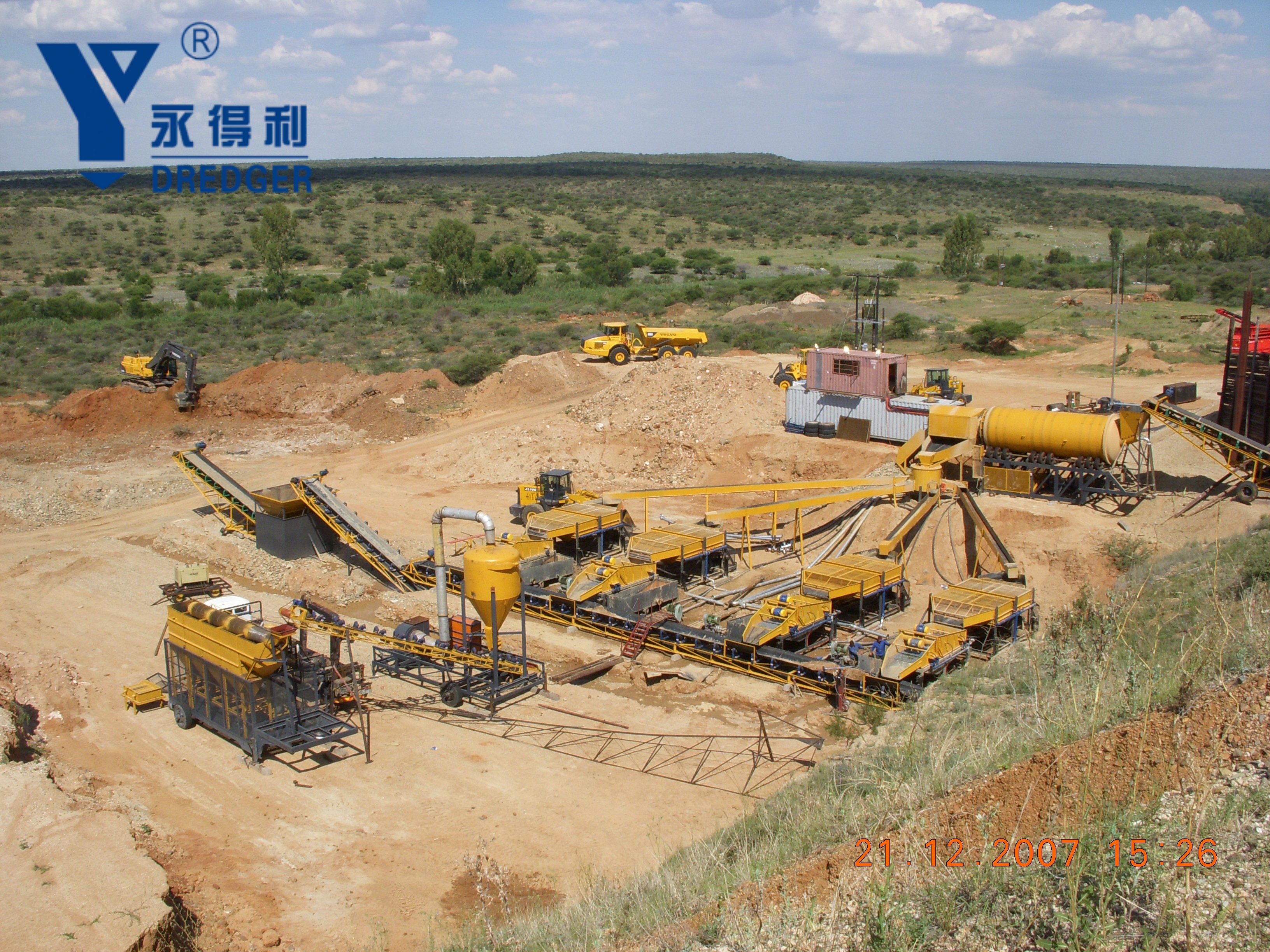 200TPH Portable High Efficiency Diamond Washing Plant for Sale