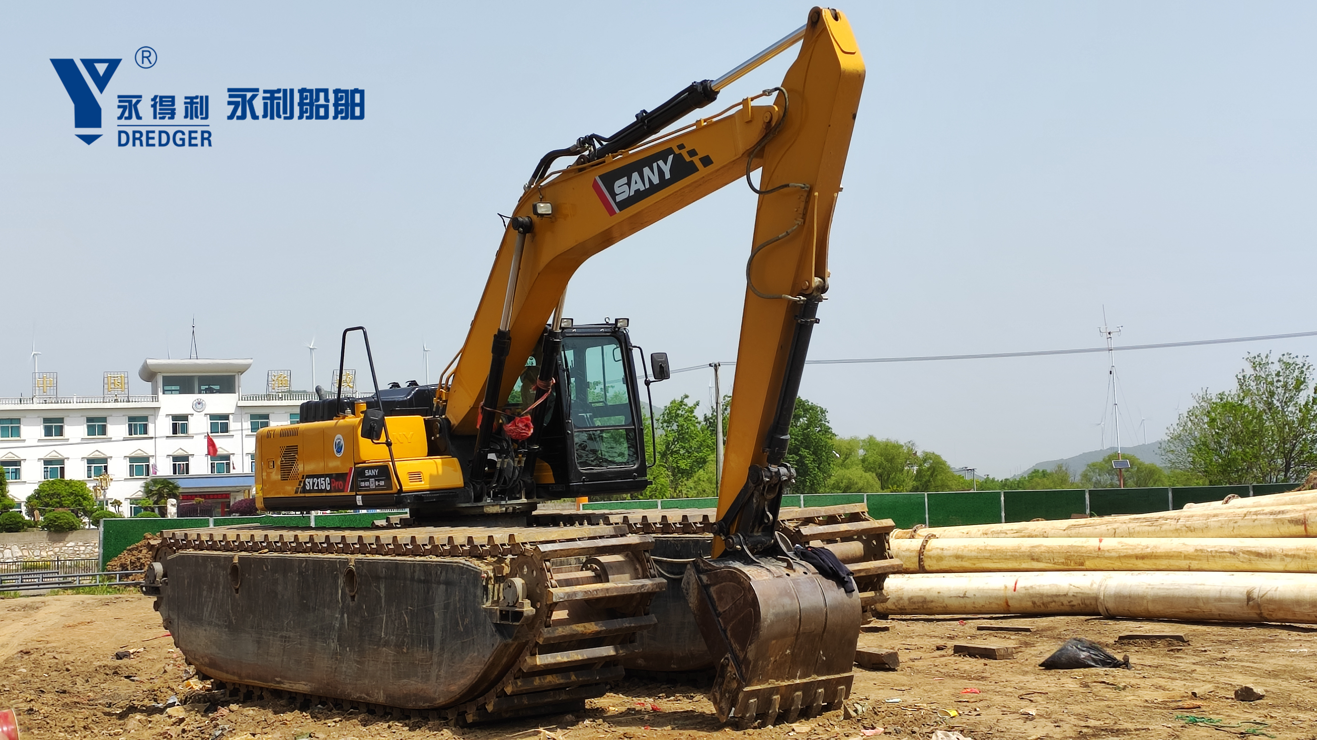120 Ton Backhoe Dredger Boat for River Canal Dredging Steel Construction Excavator Vessel Waterway Maintenance