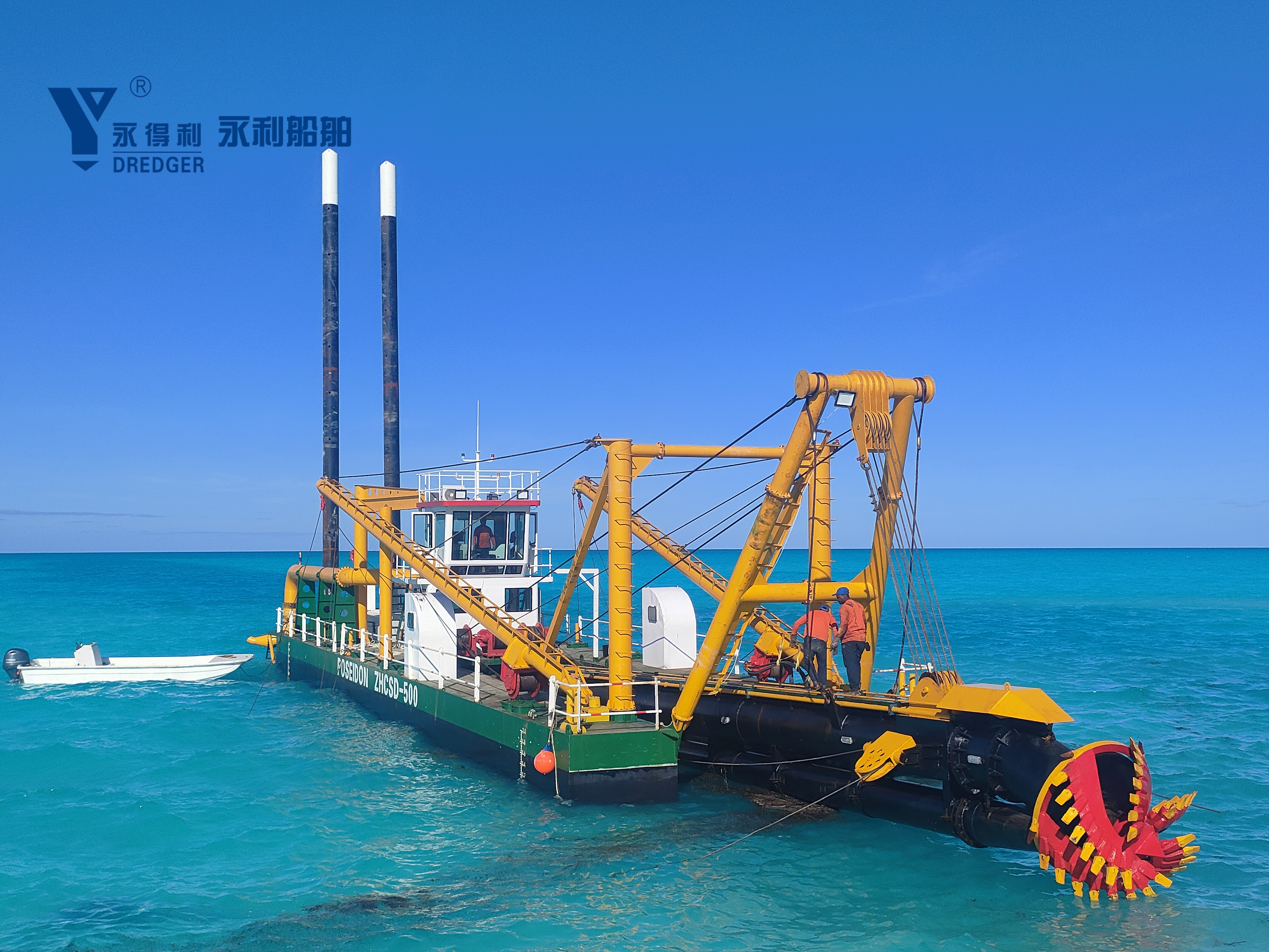 20 inch CSD500 cutter suction dredger dredges the Channel In Bahamas