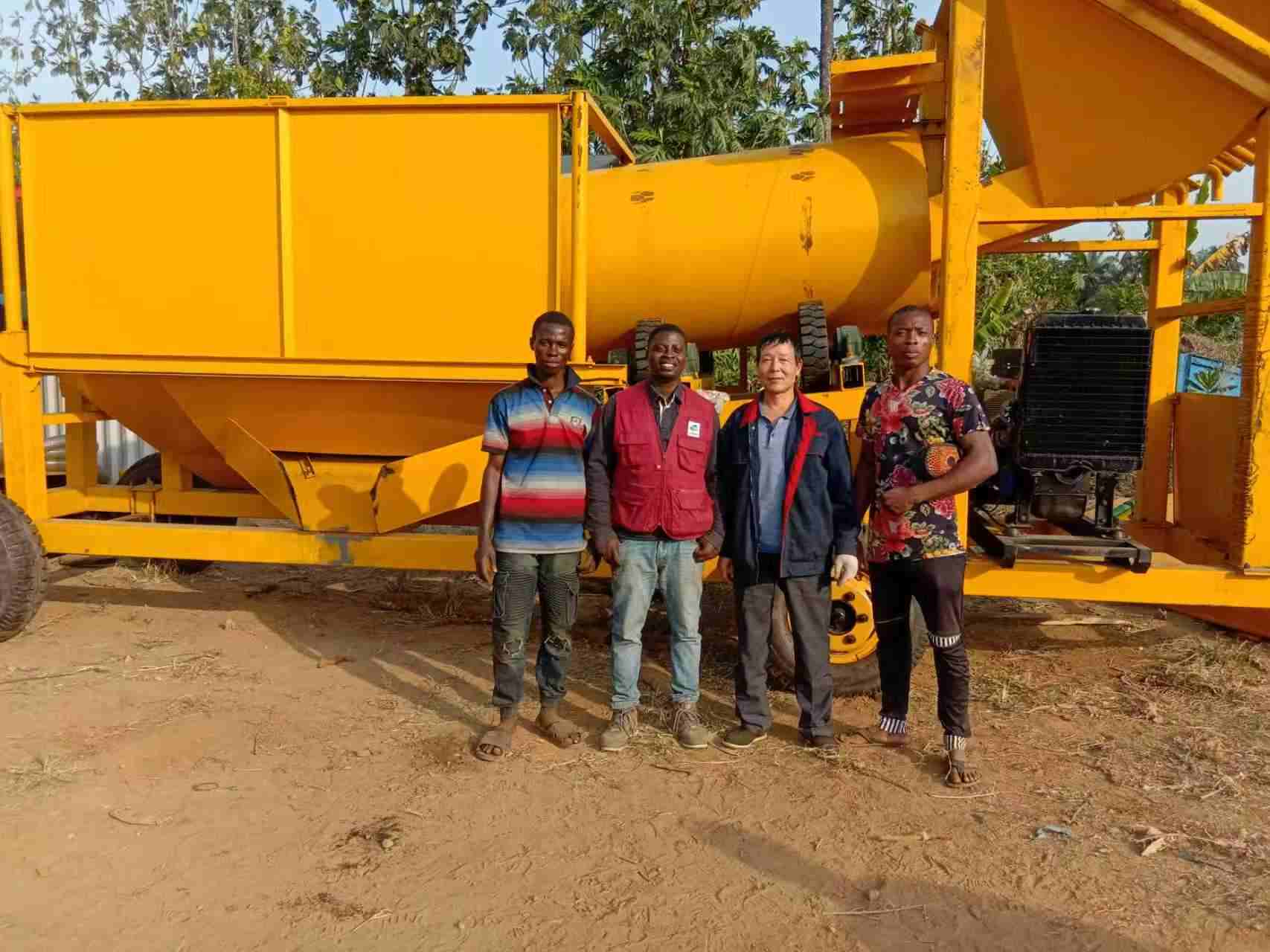 Gold washing plant is finished installation in Nigeria