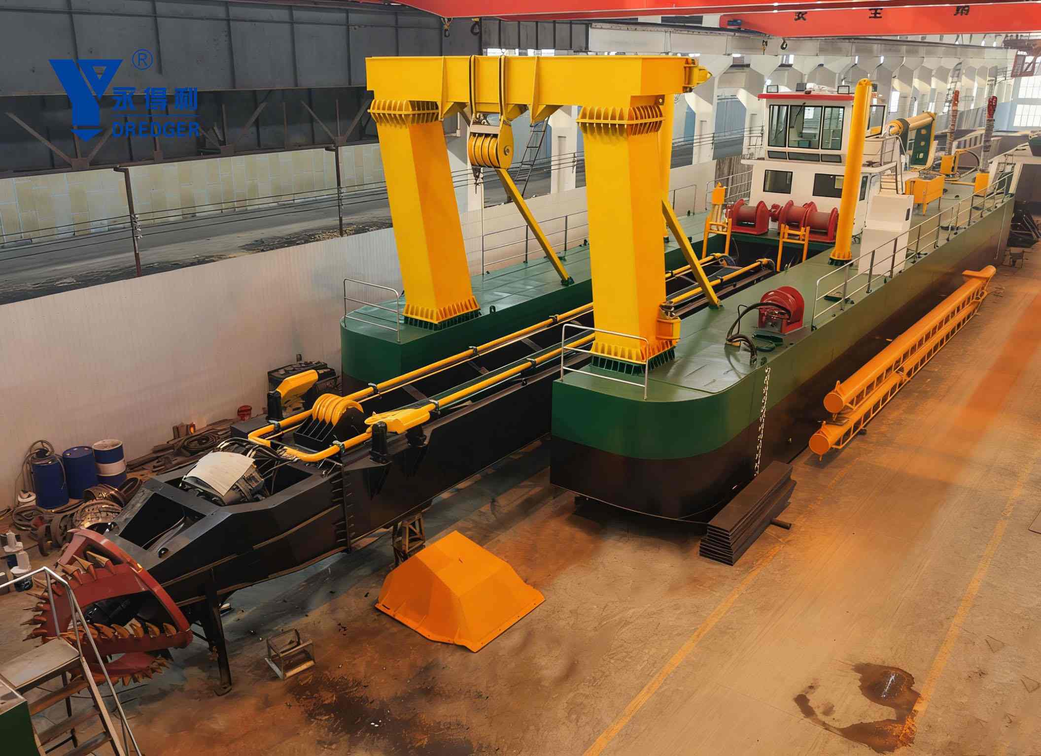 YLCSD-650 26 inch cutter suction dredger just finishes trail operation