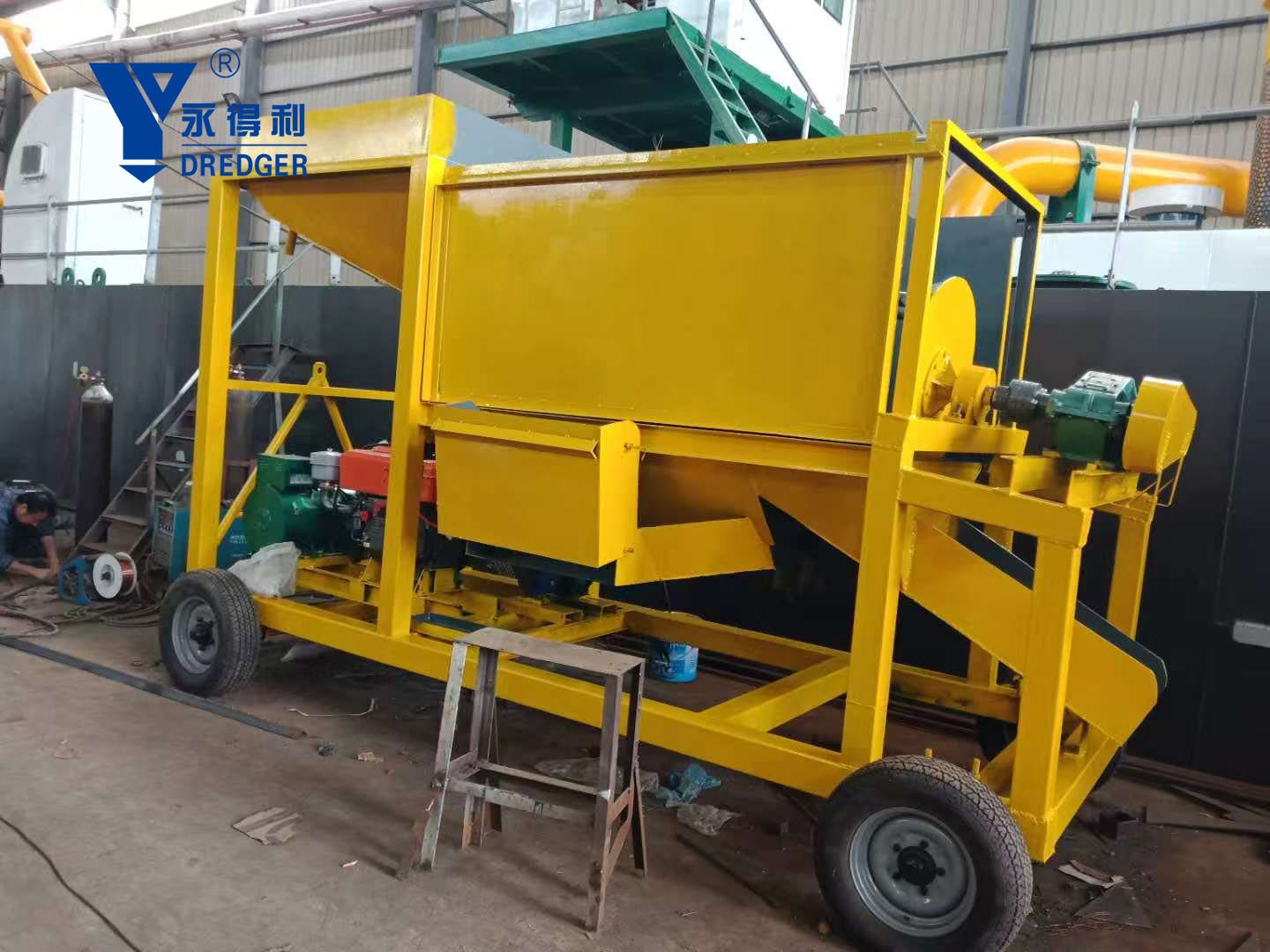 10 tons per hour mobile gold washing plant for Mozambique