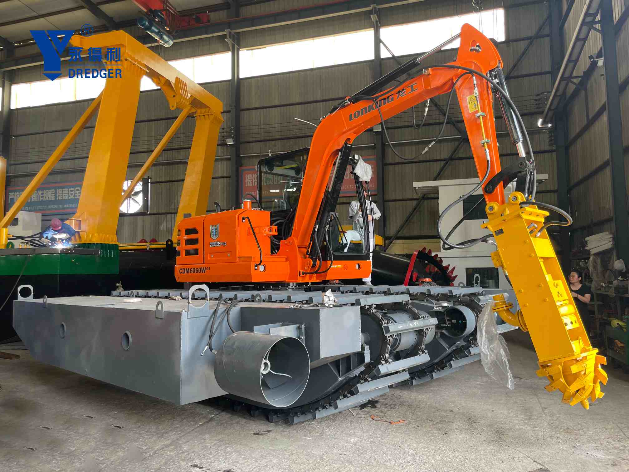 amphibious excavator