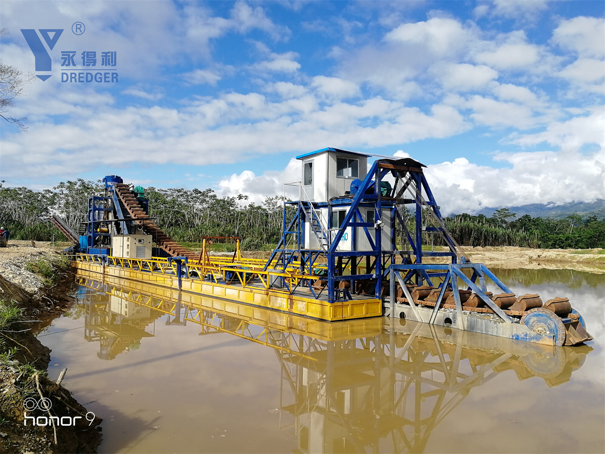 Bucket Chain Gold Diamond Dredger in Africa