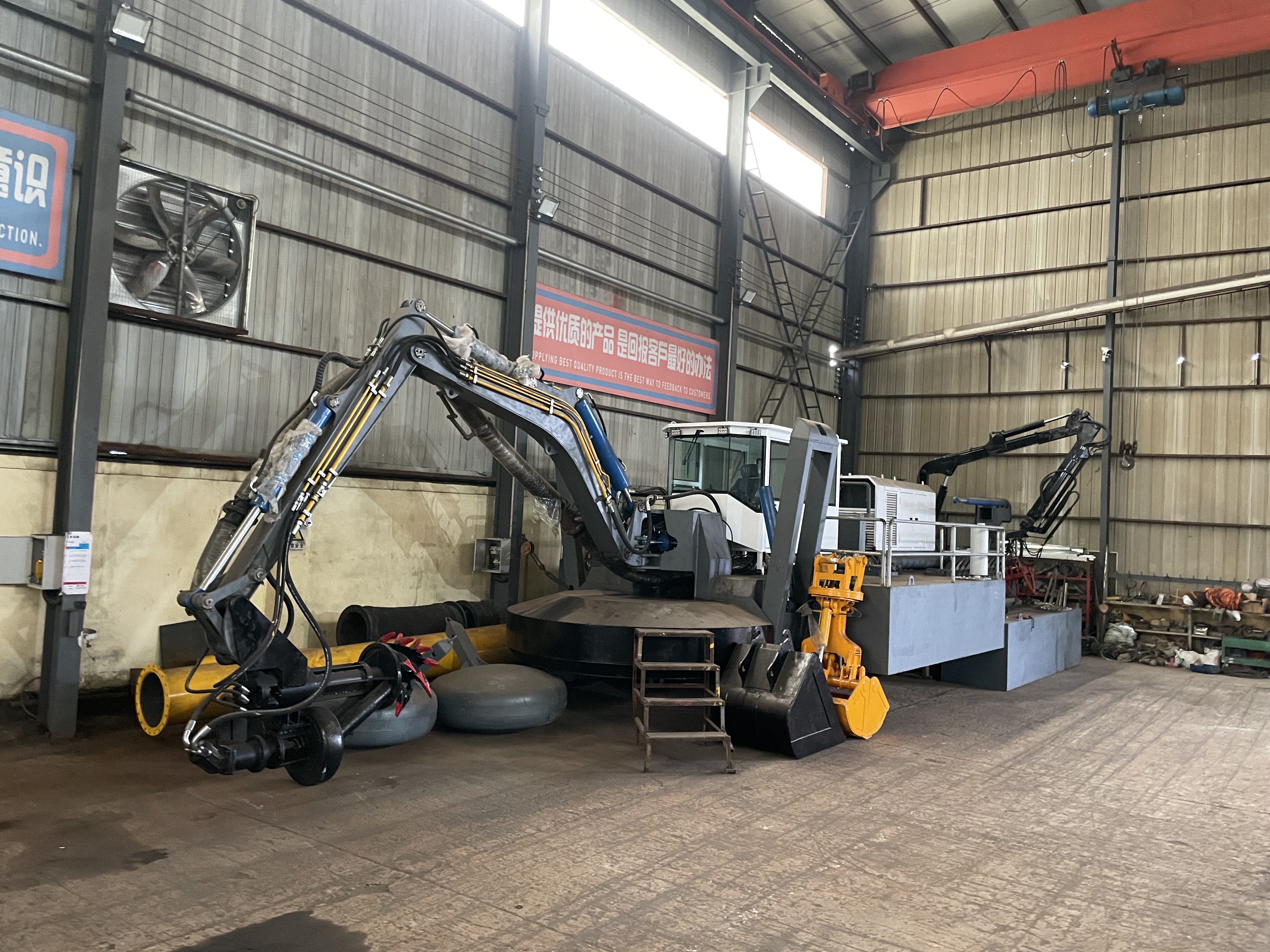 The new Amphibious Dredger is ready for shipment