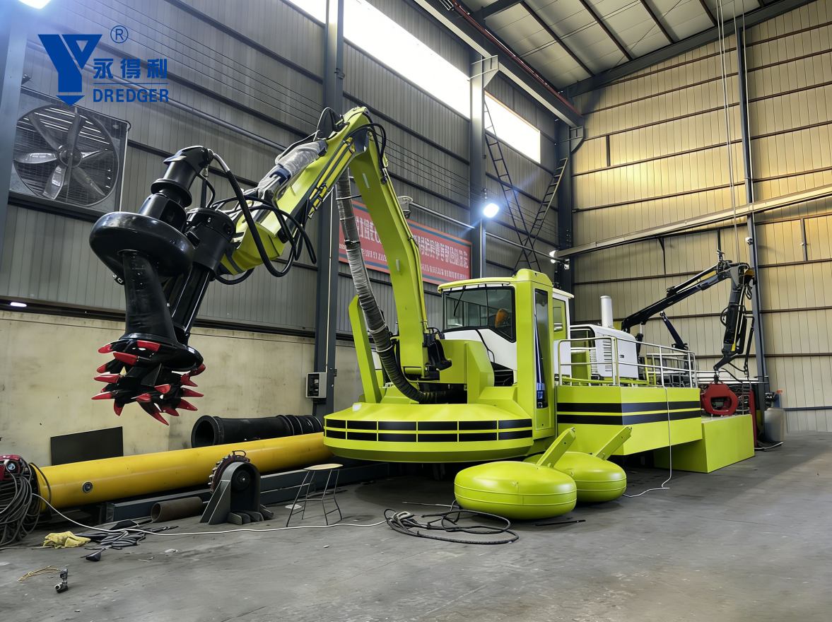 The latest news about the amphibious dredger