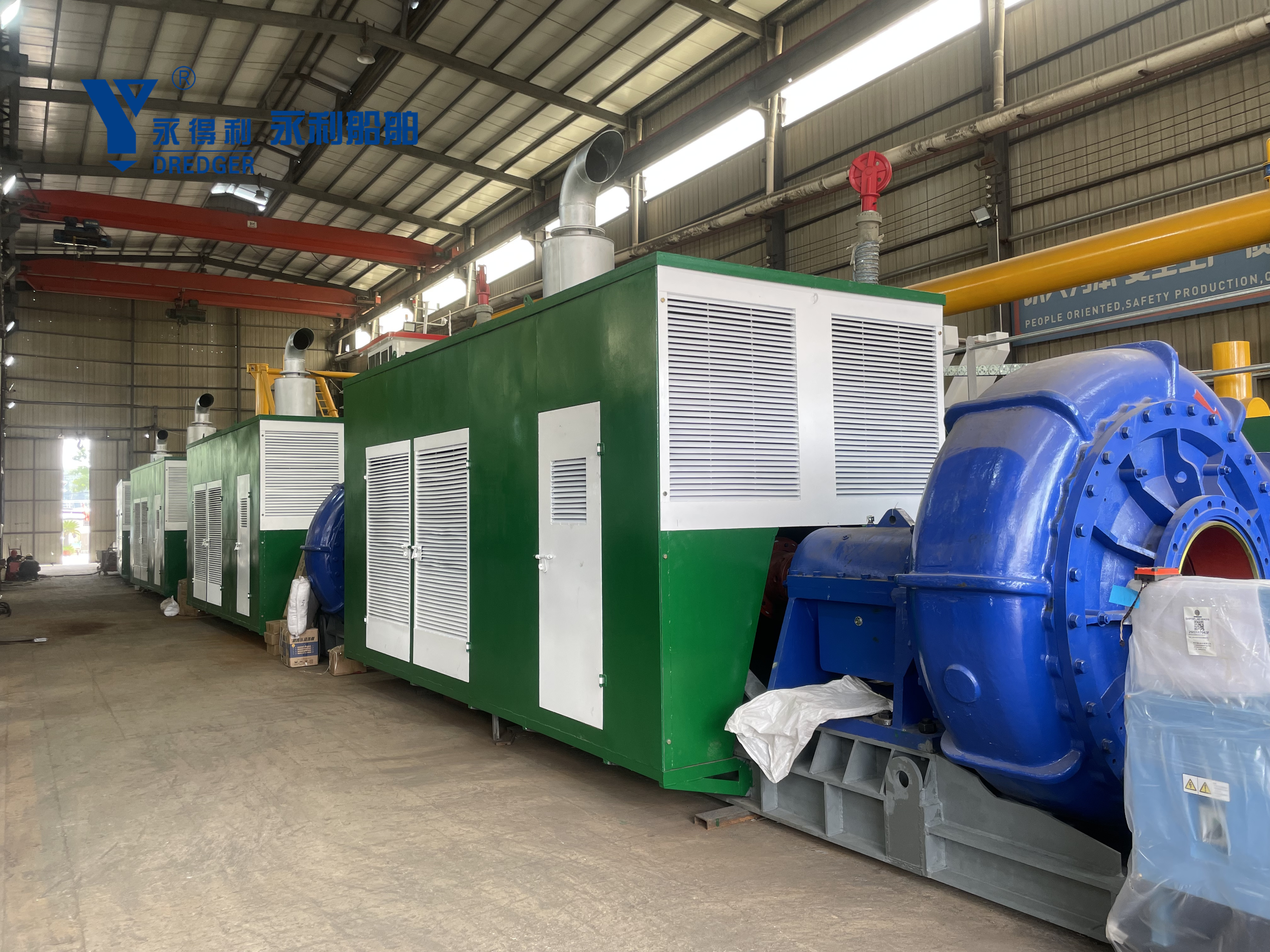 Dredger booster pump station for efficient dredging solutions