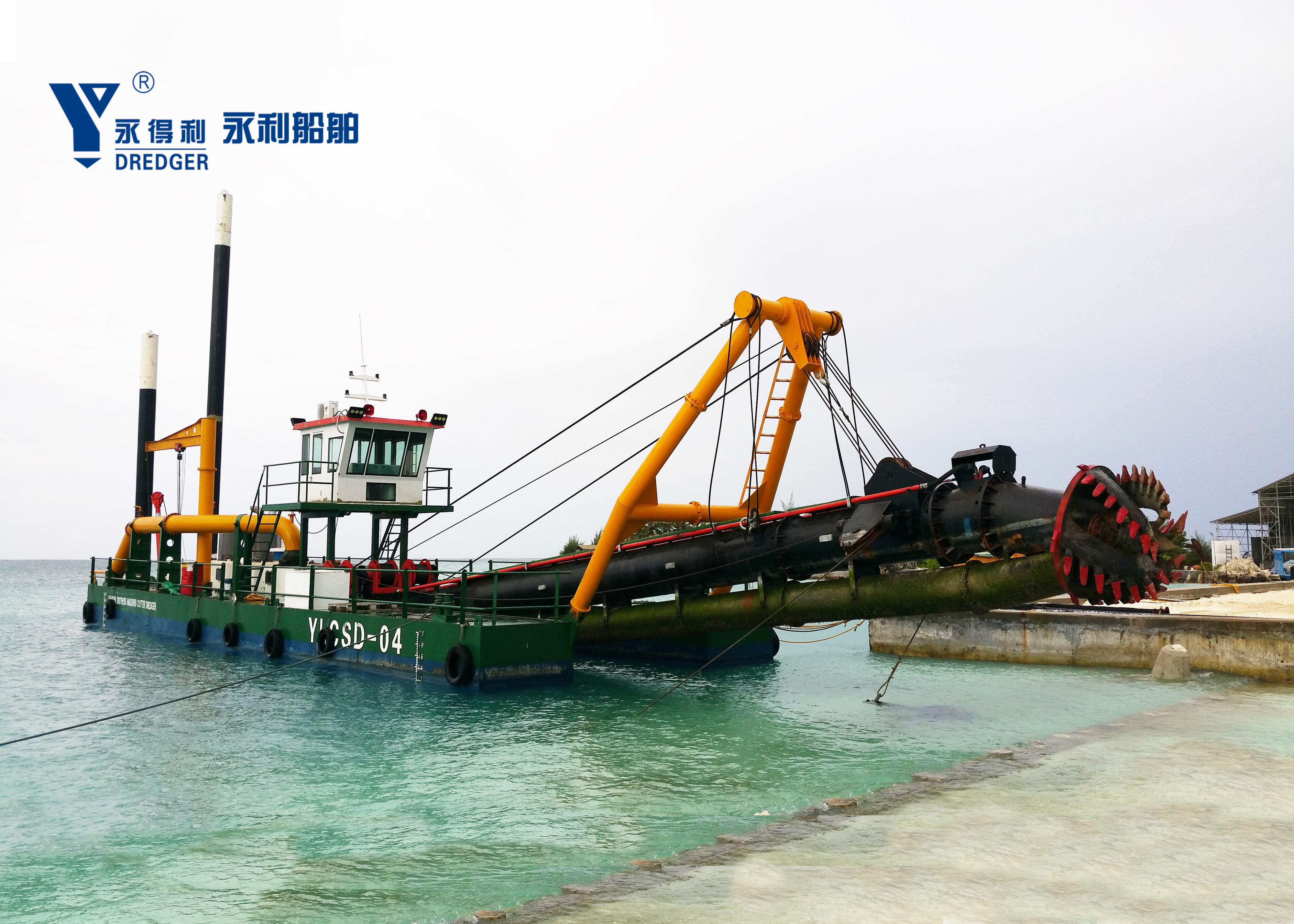 China Small Portable Cutter Suction Sand Dredger in India