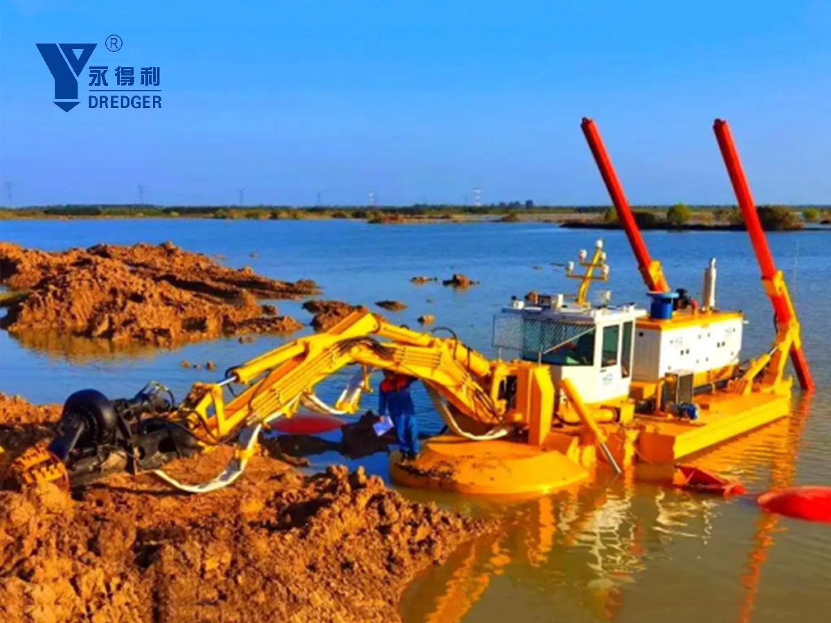 the latest news about the amphibious dredging ship