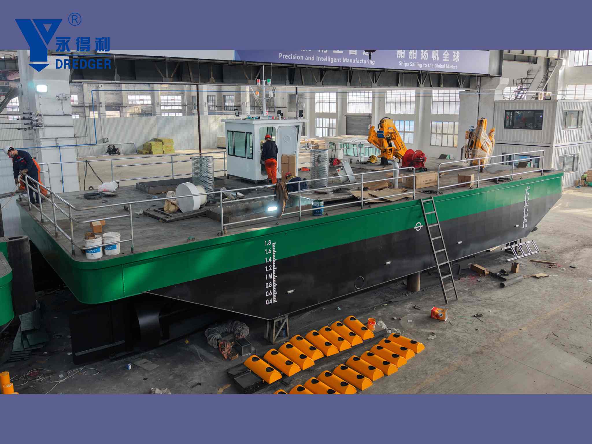 04 sets of work boats are ready for shipment