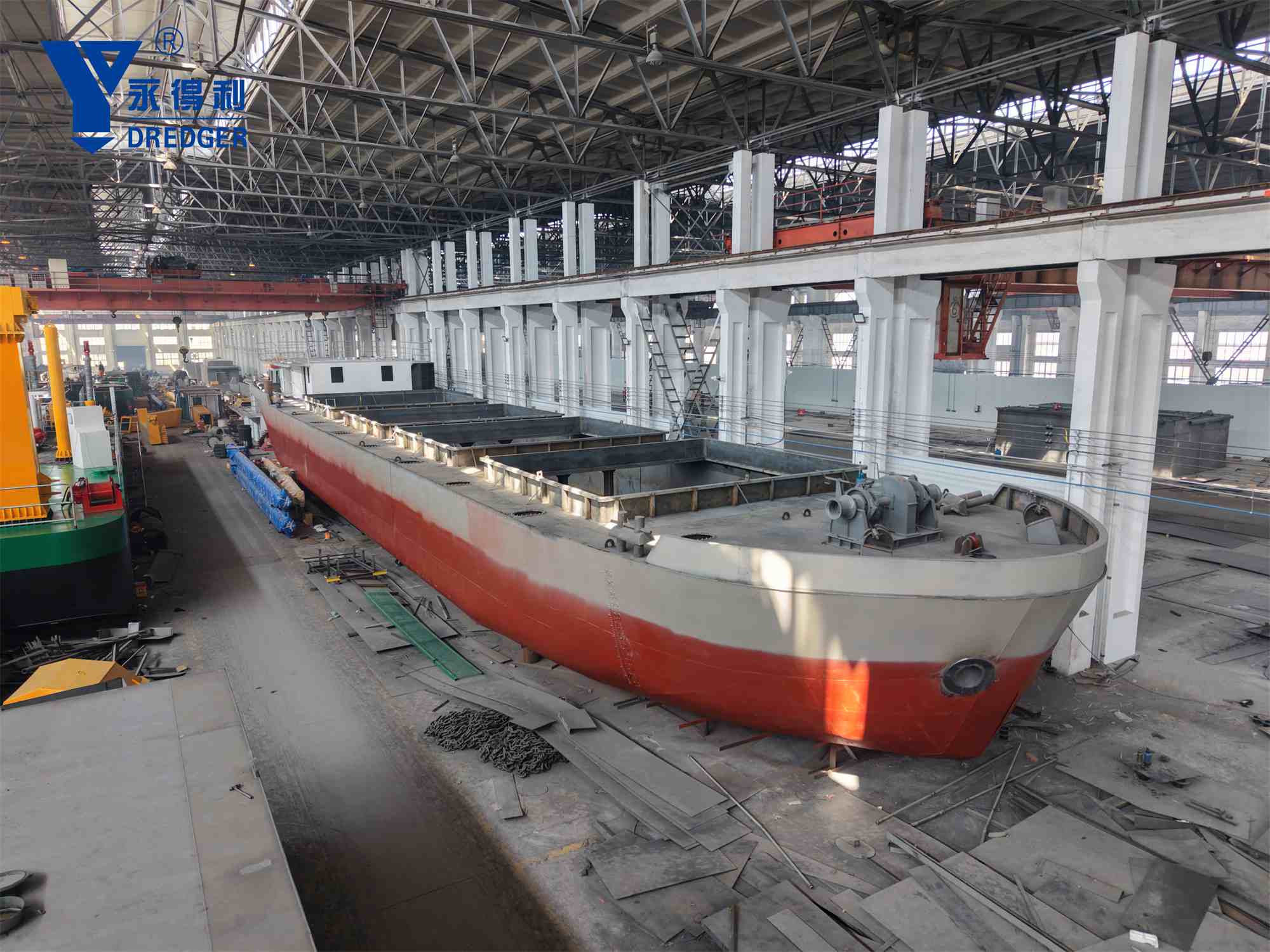 China yongli made 600 tons cargo transport barge