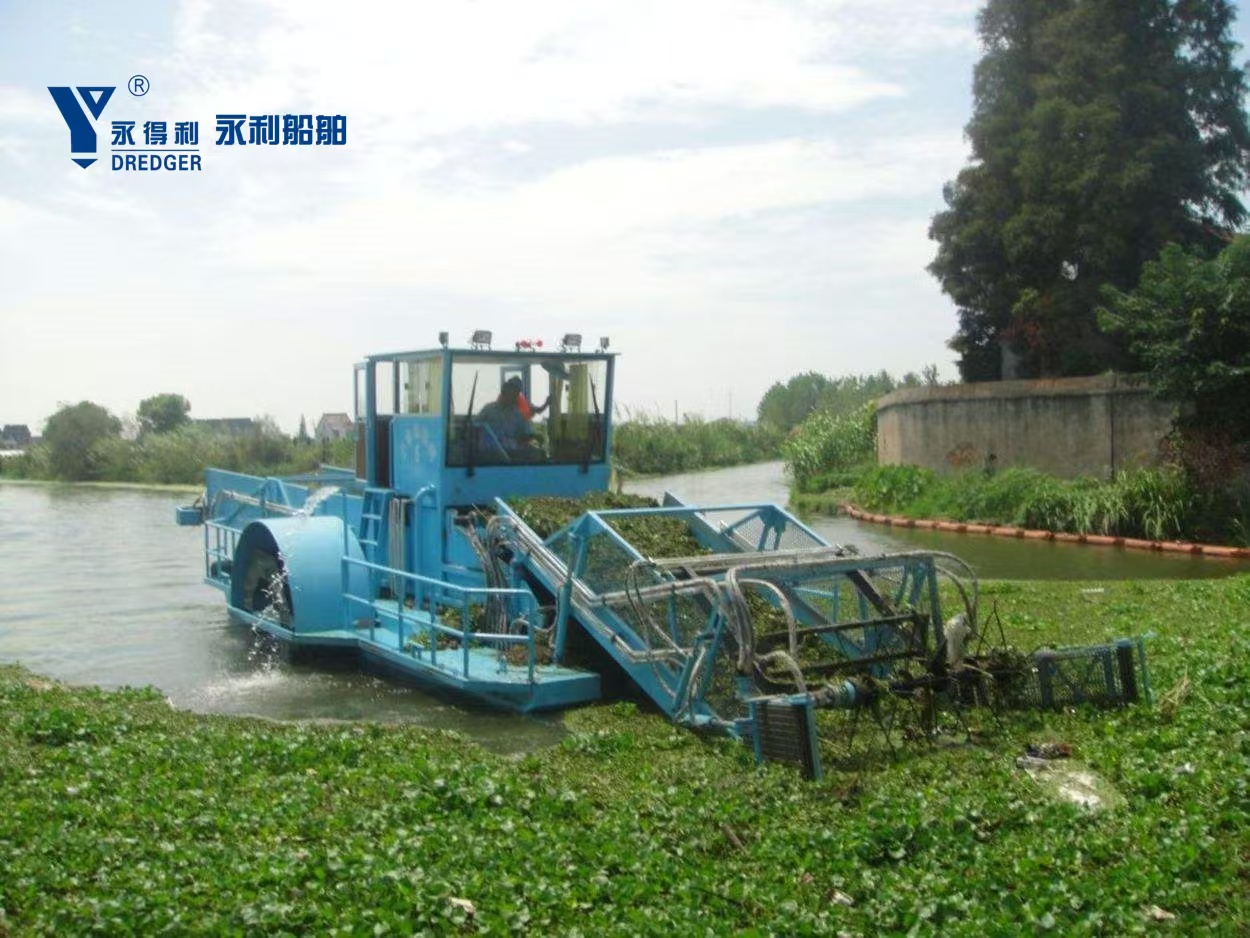 Water hyacinth Harvester and Dewater Machine