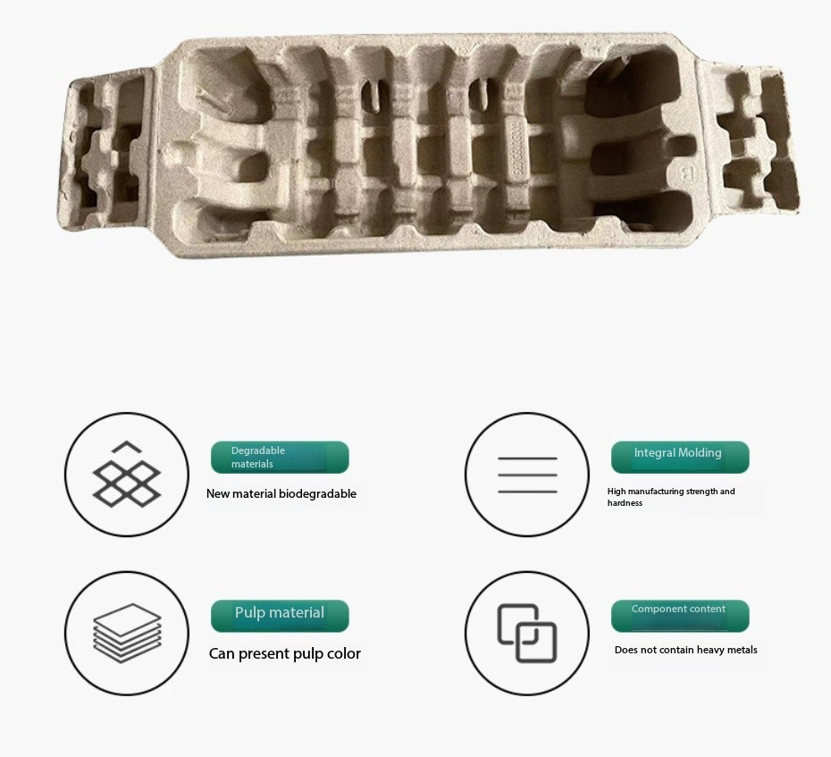 Vassoio in polpa di cellulosa stampata Artware per la protezione dei prodotti Artware.