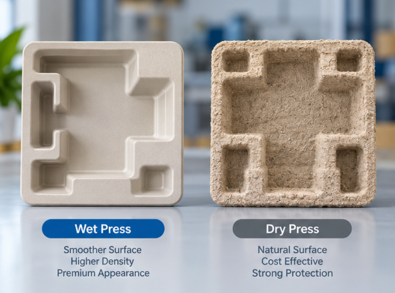 Wet Press vs Dry Press Molded Pulp Packaging for Different Product Applications
