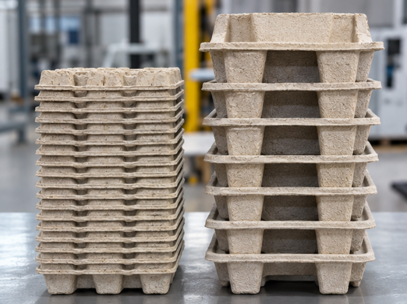 How Molded Pulp Tray Nesting Design Affects Carton Size and Shipping Cost