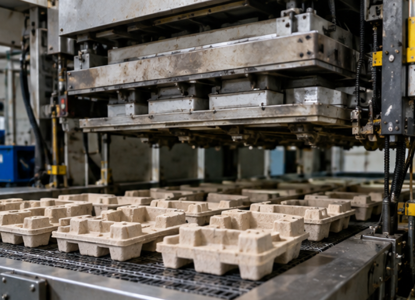 Molded pulp mass production Molded pulp mass production
