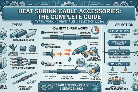 Accesorios para cables termorretráctiles: la guía completa sobre tipos, principios de funcionamiento y características (2026)