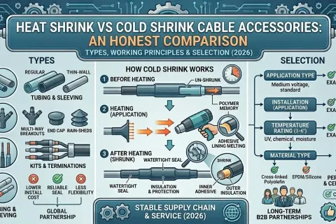 Accesorios para cables termorretráctiles frente a accesorios termorretráctiles: una comparación honesta (2026)