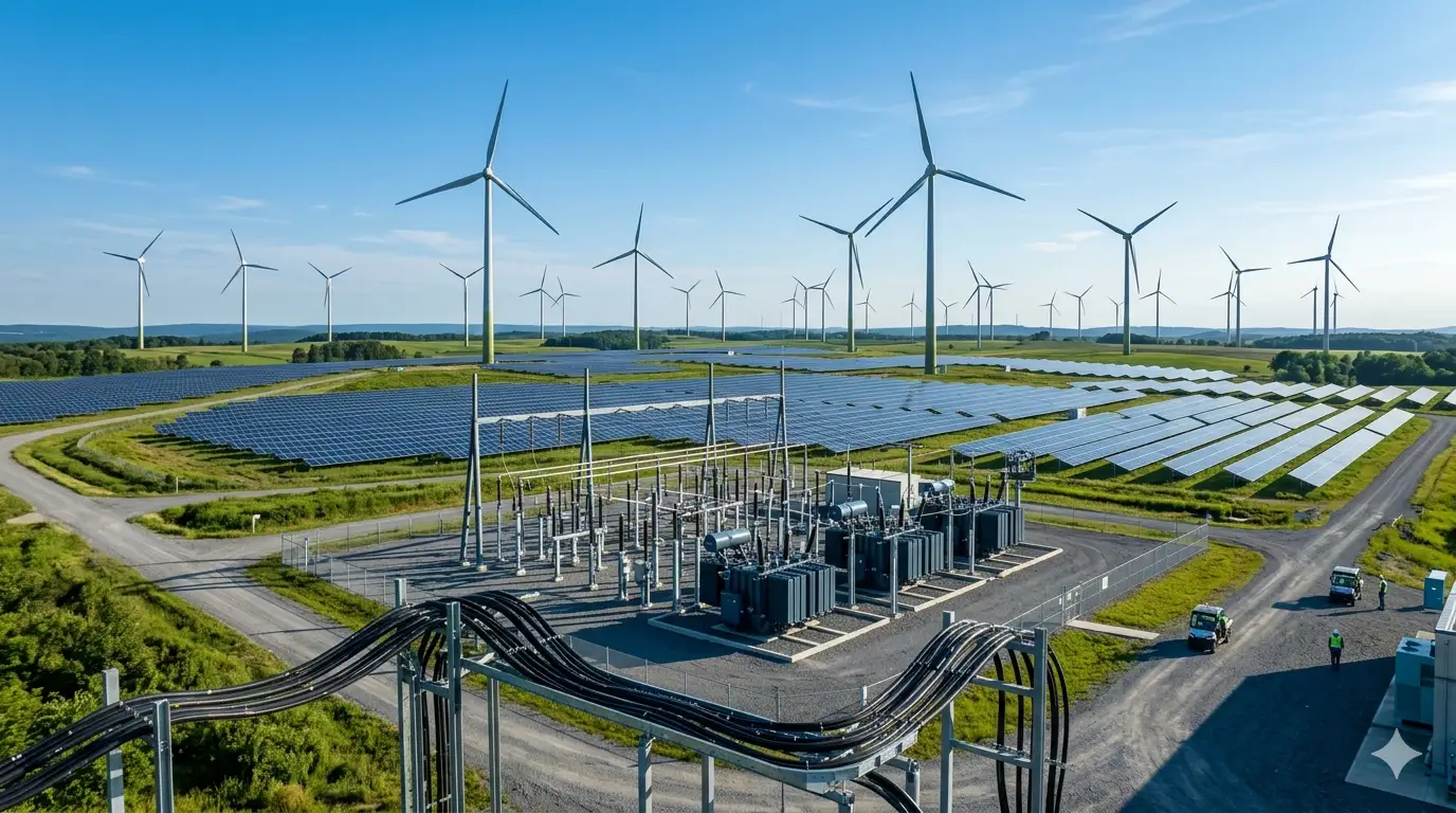solar farm cable termination