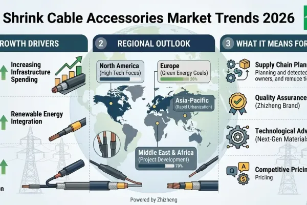 Тенденции рынка термоусадочных кабельных аксессуаров до 2026 года: факторы роста, региональный обзор и что это значит для покупателей.