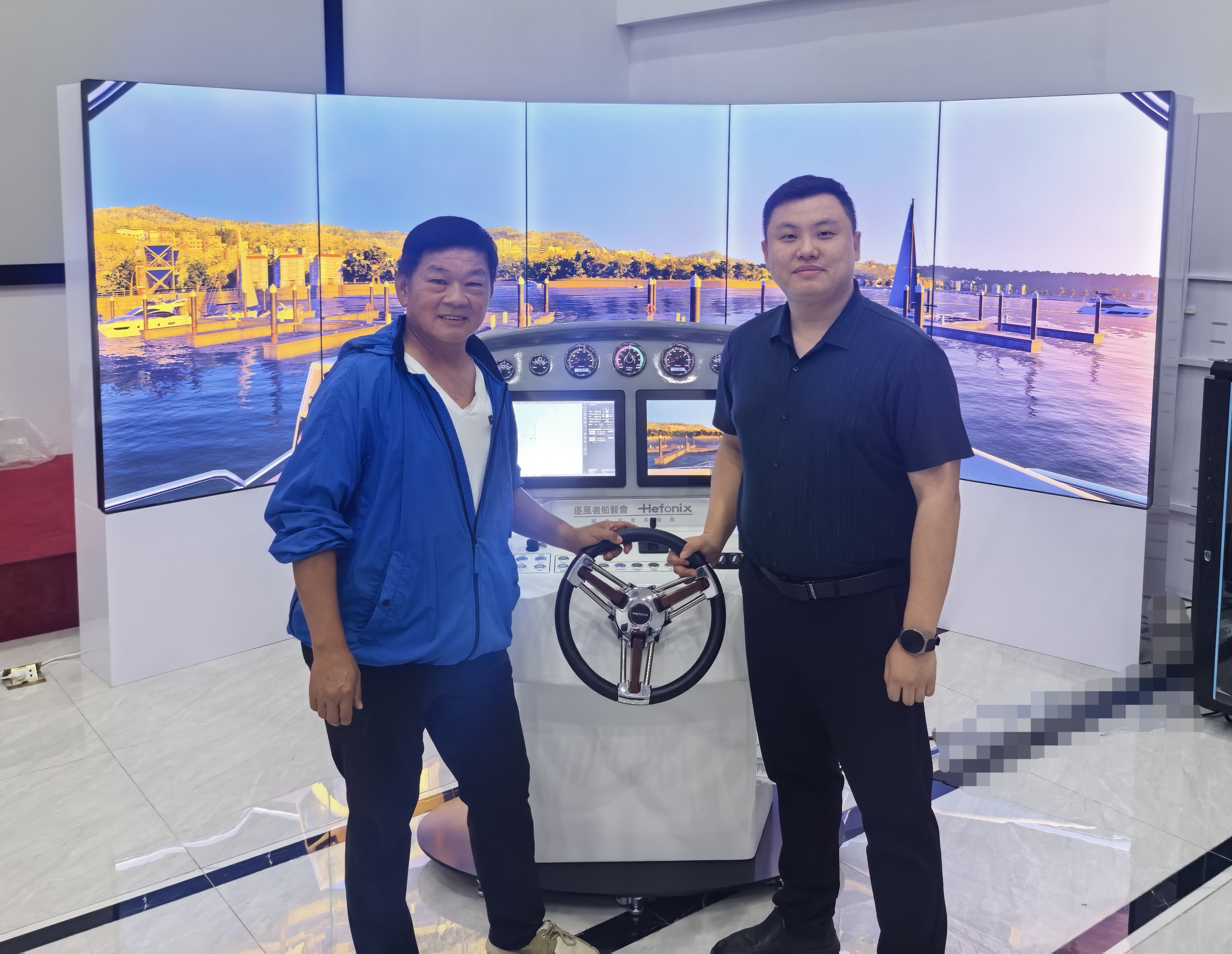 Hong Kong's first dedicated yacht (high-speed boat) simulator successfully passed inspection and made its debut at the Asian Indoor Sports Festival.