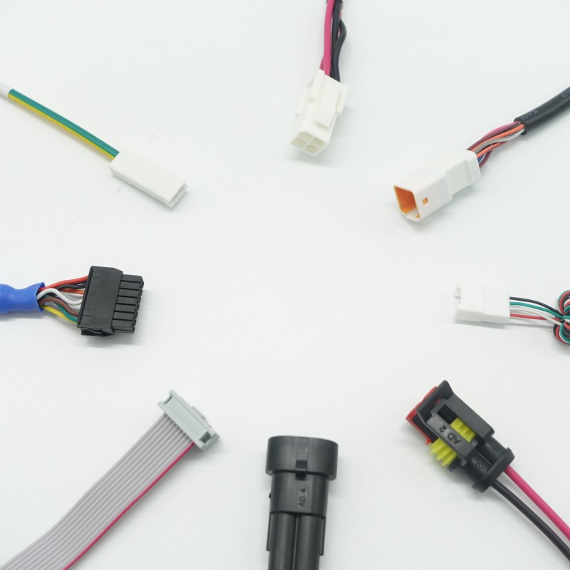 Custom Electronic 2.5mm Pitch Female PA66 Wire Connector 2-4 Pin JST XH 2.54 Cable Harness Assembly 10way Cables for Various