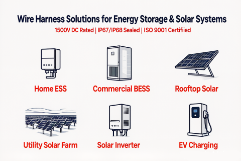 Custom Energy Storage & Solar Wire Harness Solutions — Built for BESS, ESS, and Photovoltaic Systems