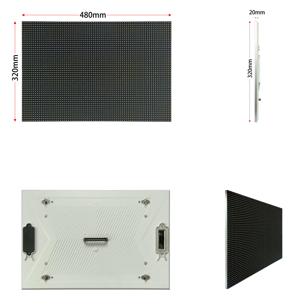 Outdoor Lightweight LED Display For Wall-Mounted Installation