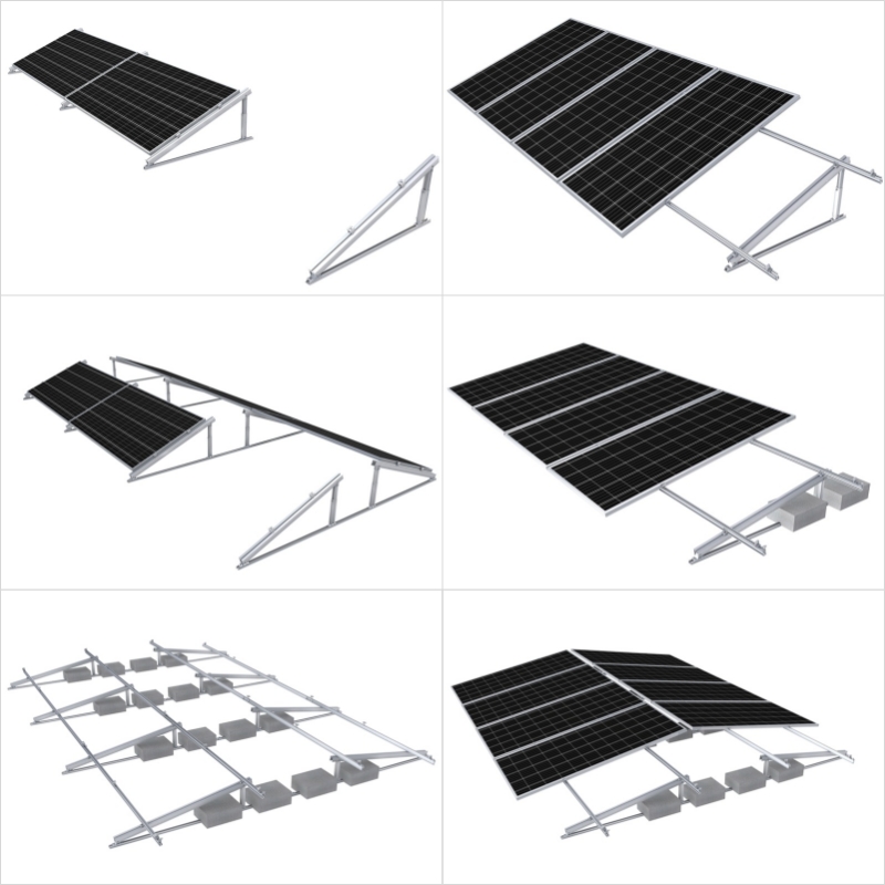 Flat Roof Ballasted Solar Mounting System