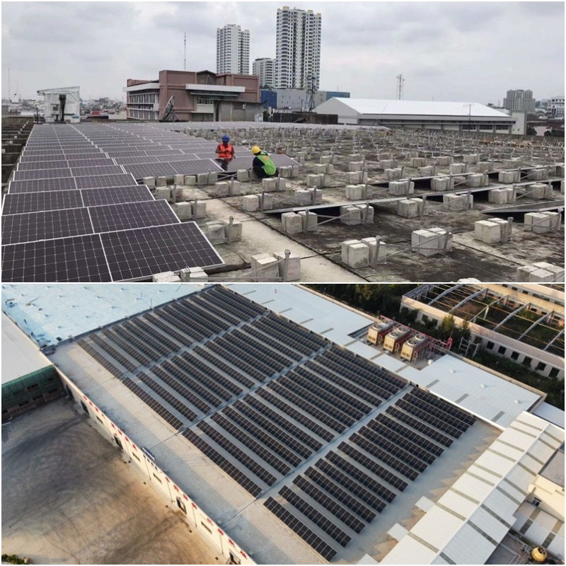 Flat Roof Ballasted Solar Mounting System