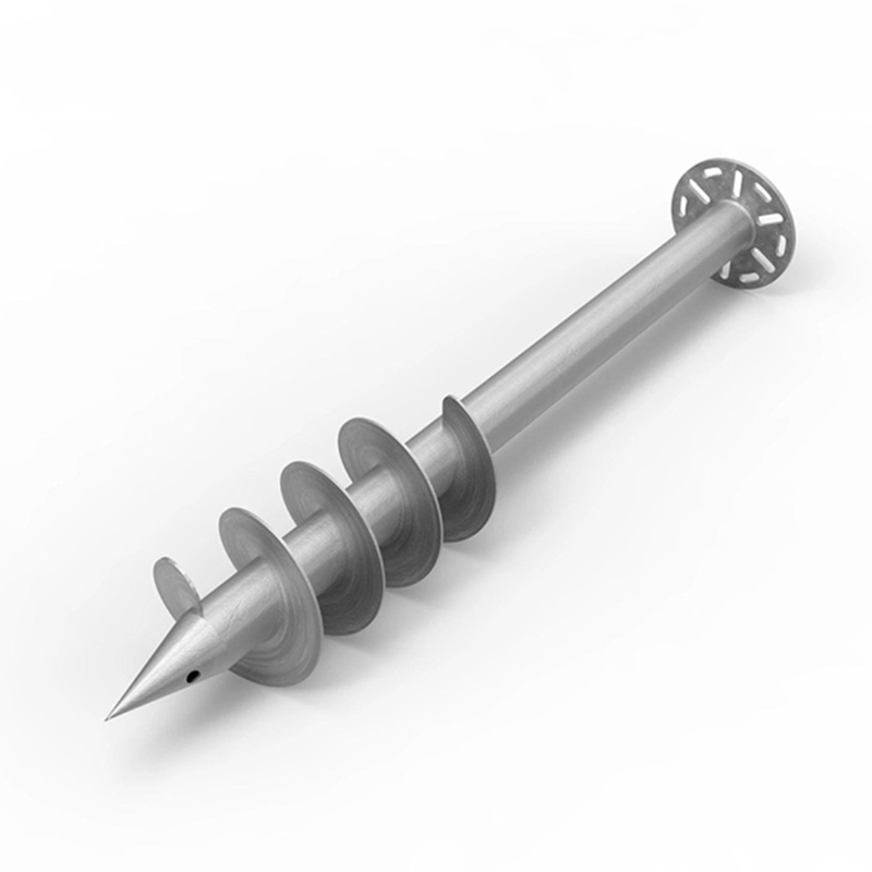 Solar Ground Mount Screw Piles Galvanized Ground Screw Anchor