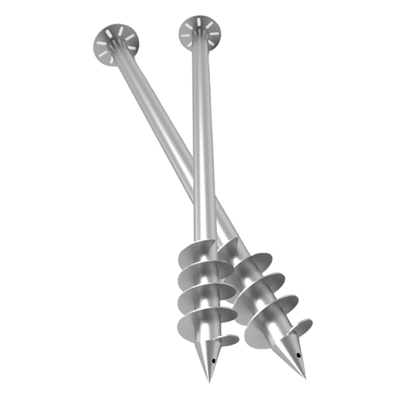 Solar Ground Mount Screw Piles Galvanized Ground Screw Anchor