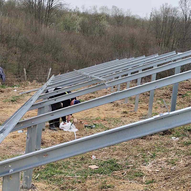 ZnAlMg Ground Solar Panel Mounting Structure