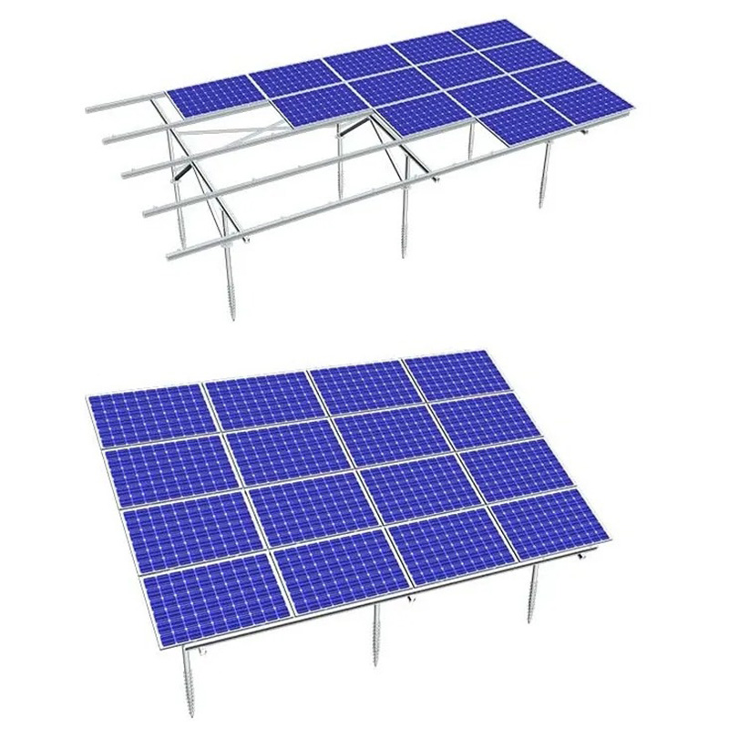 Fixed Tilt Ground Mount Solar System Solar Racking