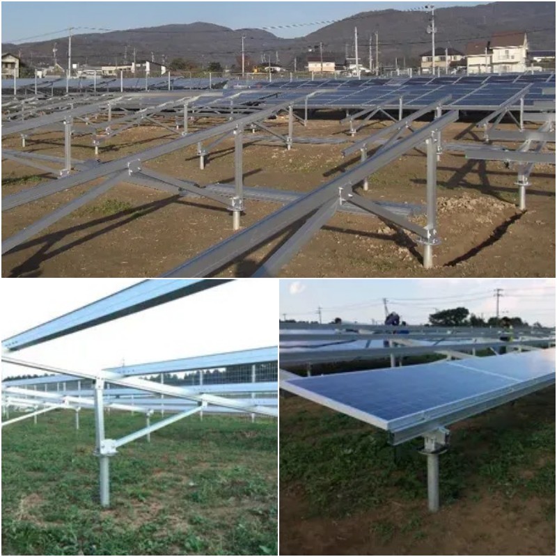 Fixed Tilt Ground Mount Solar System Solar Racking
