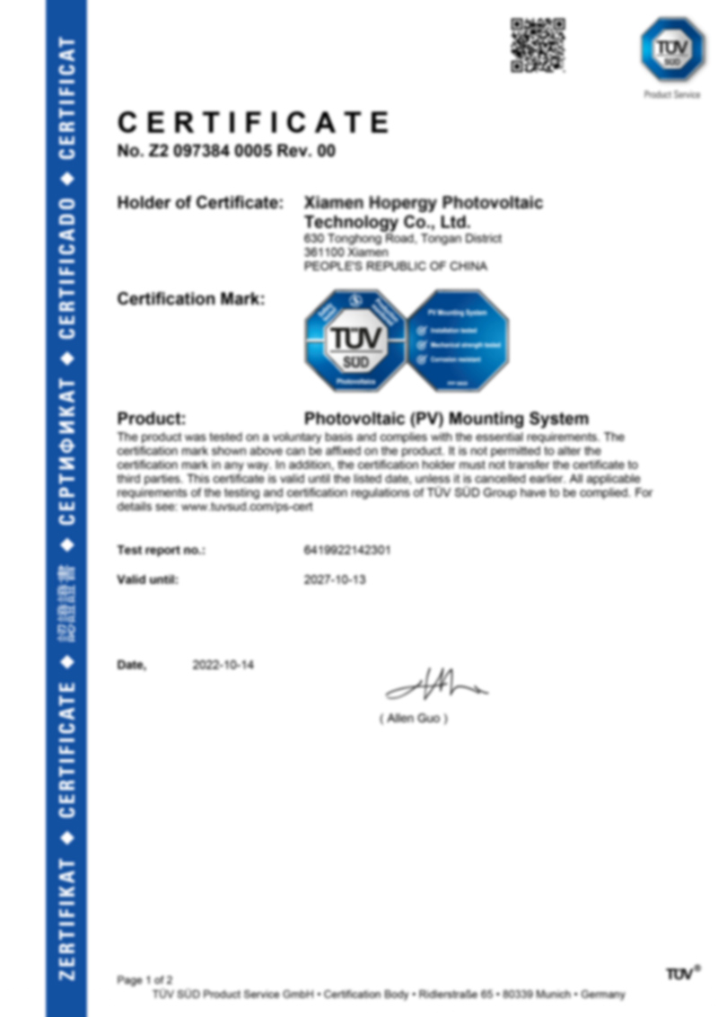NOVA TILT LEG SYSTEM CERT1