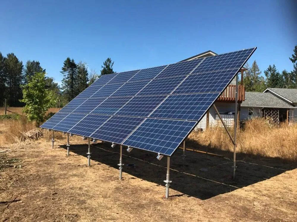 ground solar installation