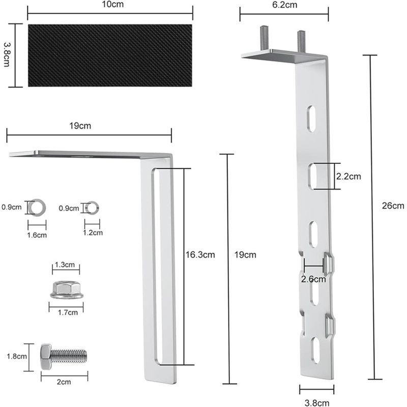 Solar Panel Mounting Brackets Balcony Adjustable Mounting Brackets