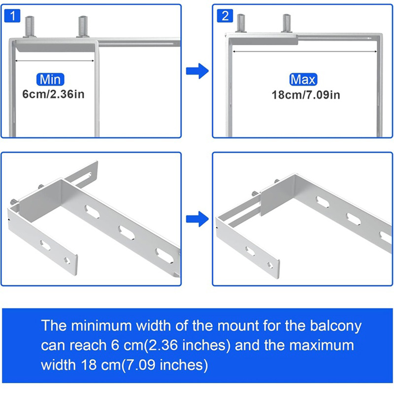 Solar Panel Mounting Brackets Balcony Adjustable Mounting Brackets