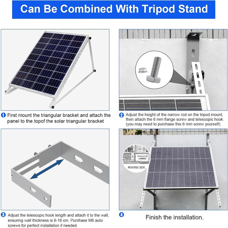 Solar Panel Mounting Brackets Balcony Adjustable Mounting Brackets