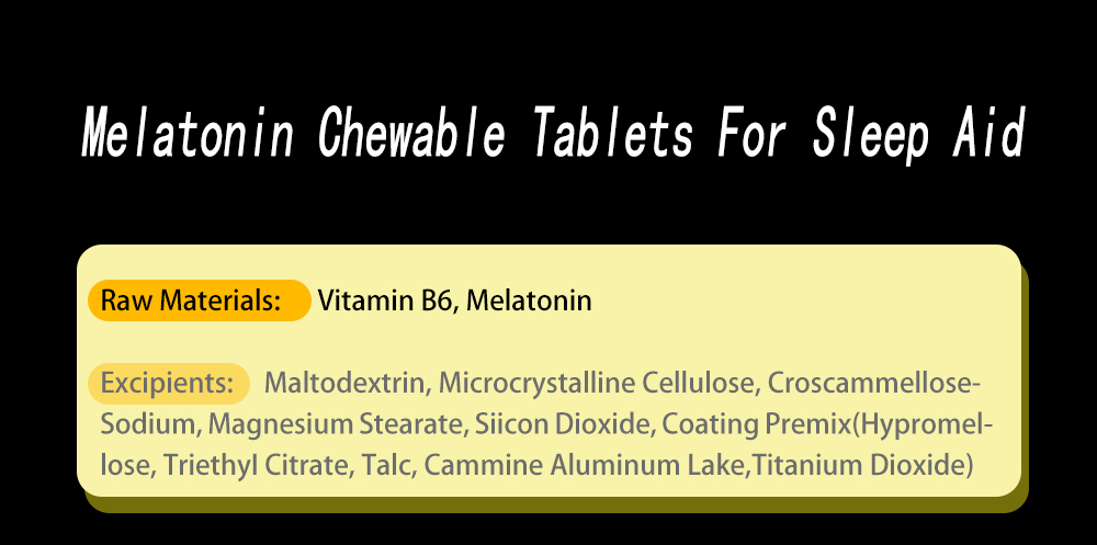 Melatonin Chewable Tablets For Sleep Aid