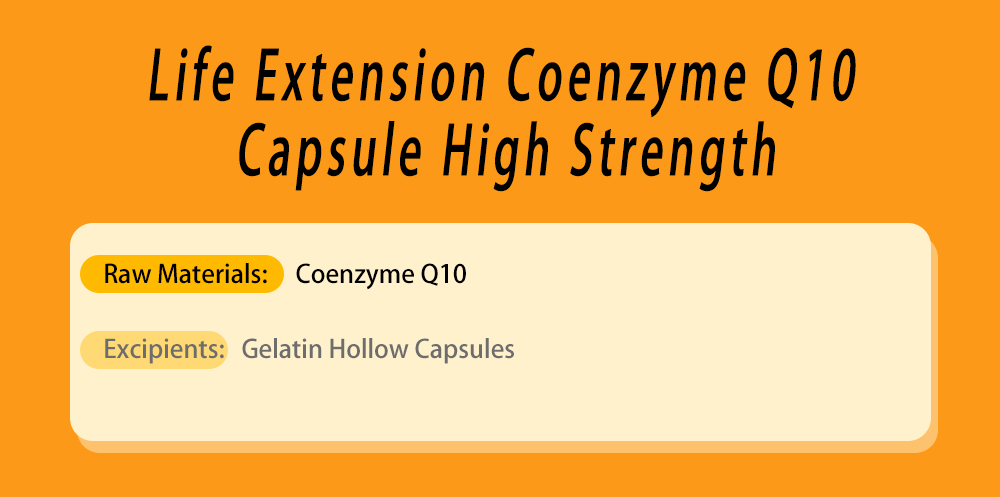 Life Extension Coenzyme Q10 Capsule High Strength