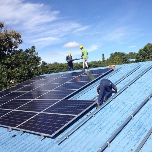 L 발 브래킷 금속 지붕 태양 설치 시스템