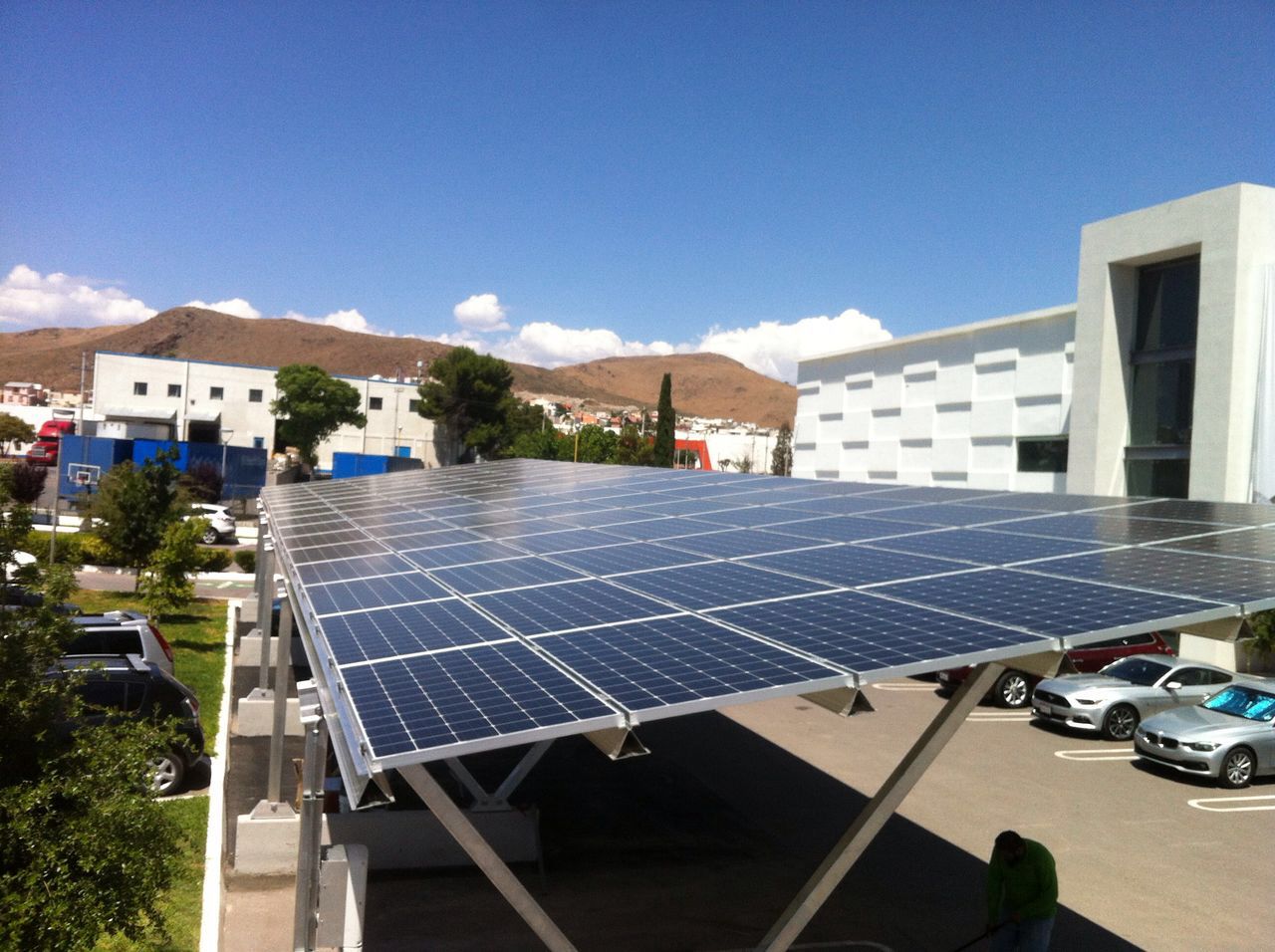 rayonnage solaire de carport