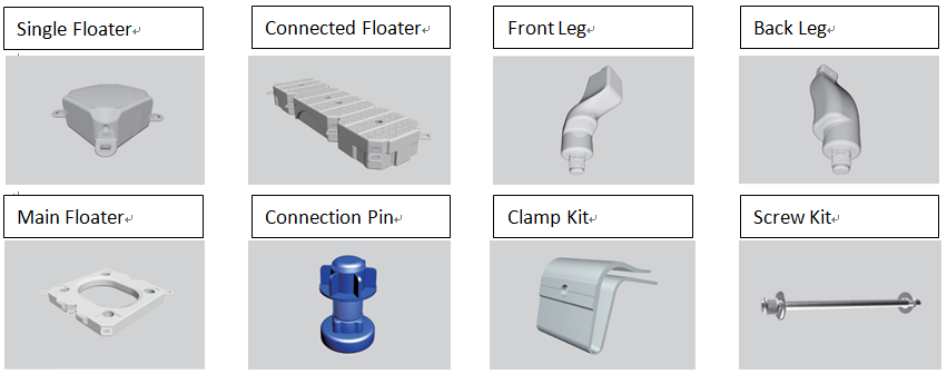 floating solar structure