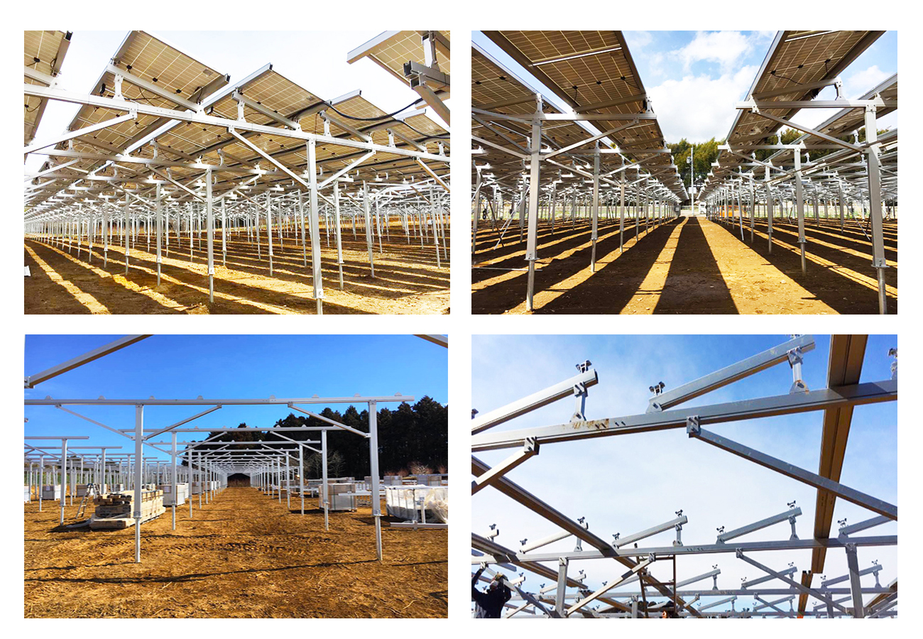 Agriculture ground solar racking