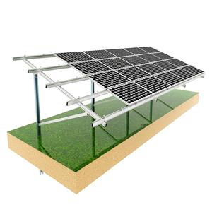 Sistema di struttura a scaffalature a terra solare a pila